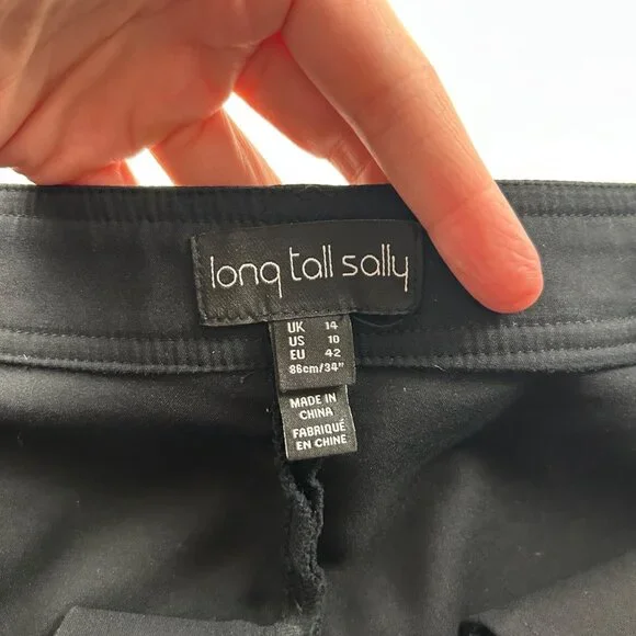 Long Tall Sally Black Slim Leg Chino 10 - Picture 3 of 8